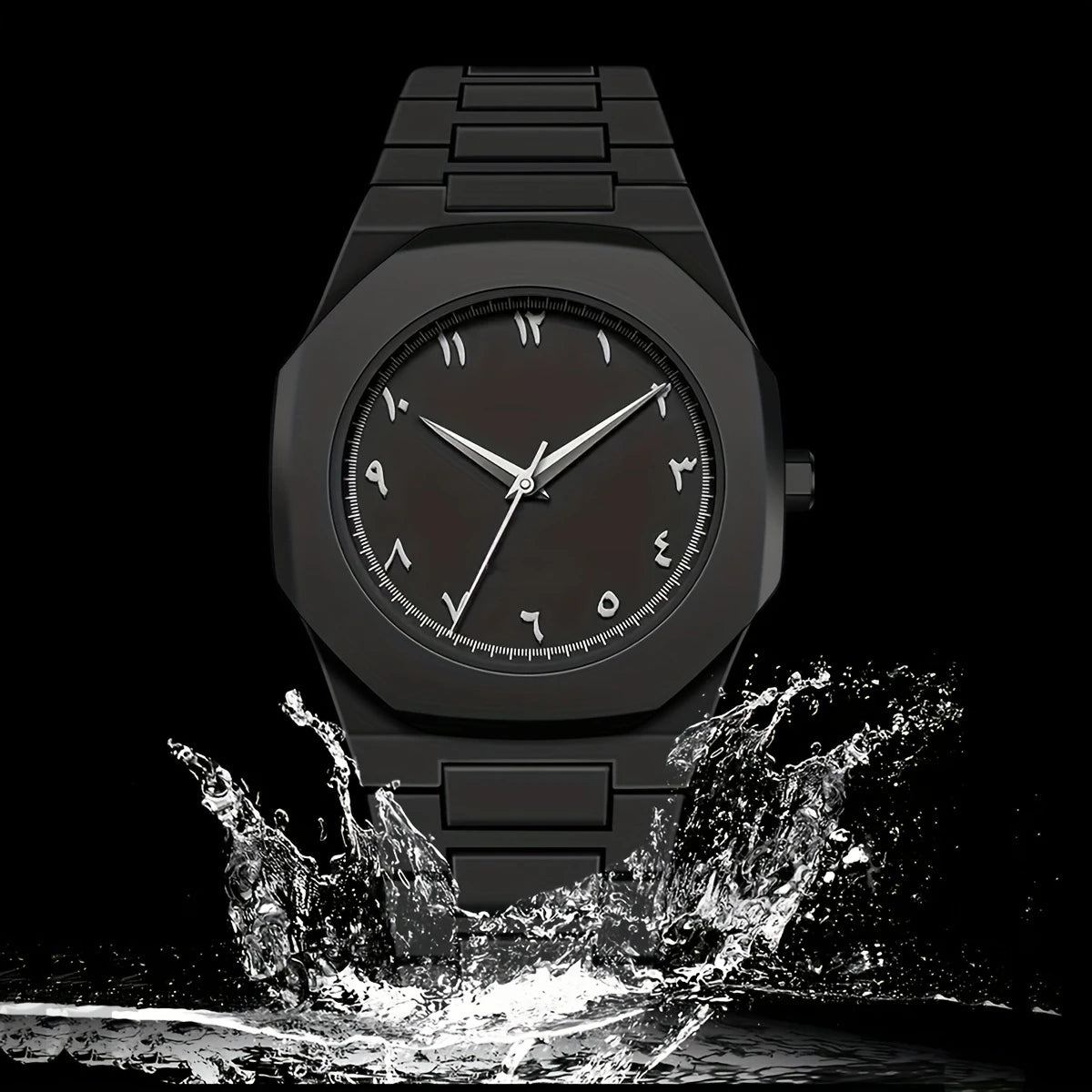 Black Arabic Aura Watch