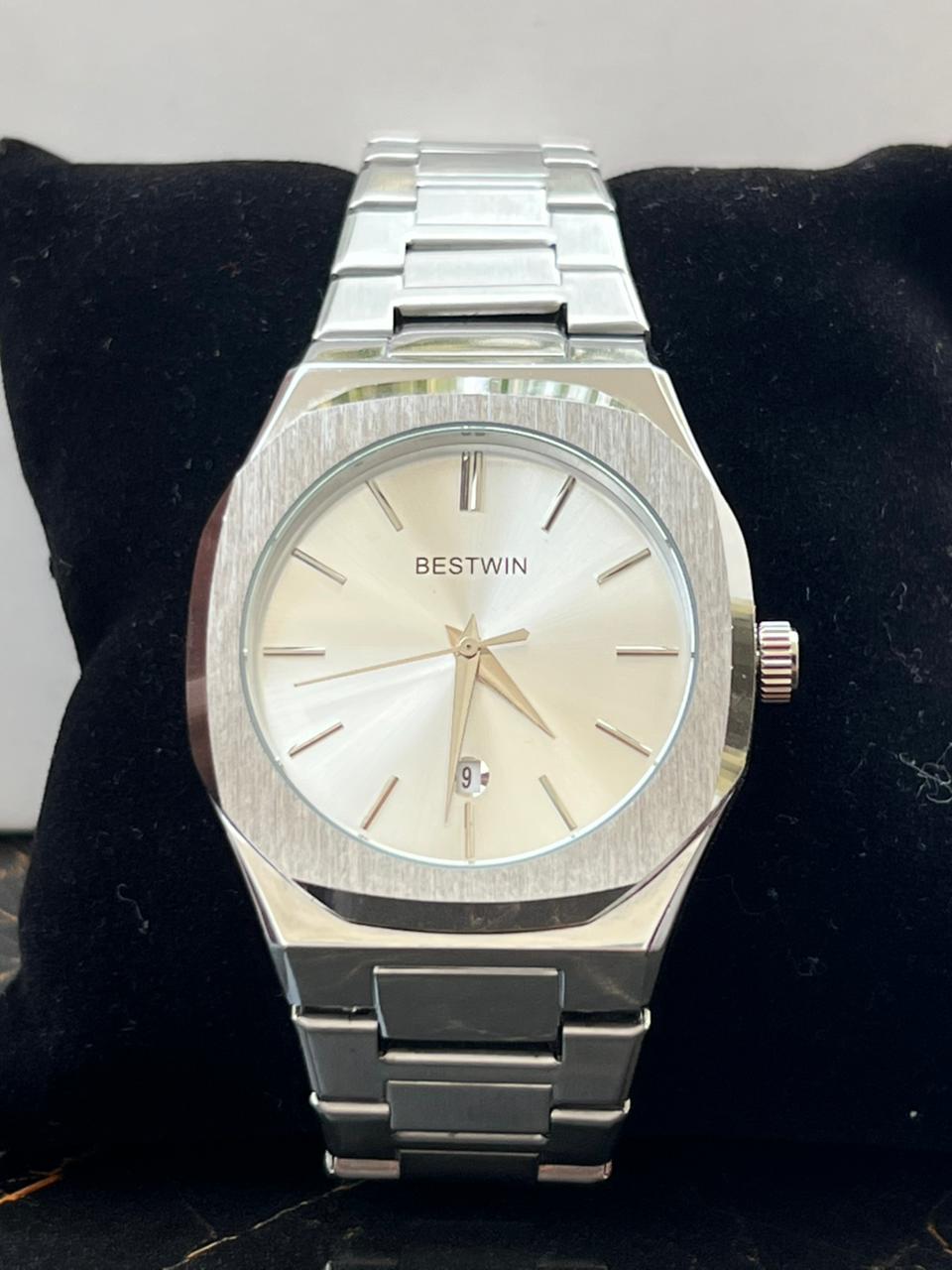 Bestwin Mens Watch Stainless Steel Date Adjustable( 1 Year Machine Warranty )