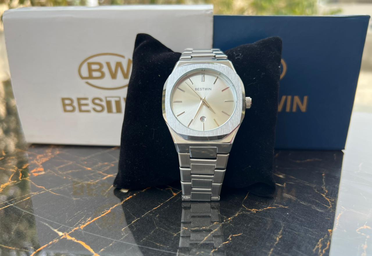 Bestwin Mens Watch Stainless Steel Date Adjustable( 1 Year Machine Warranty )