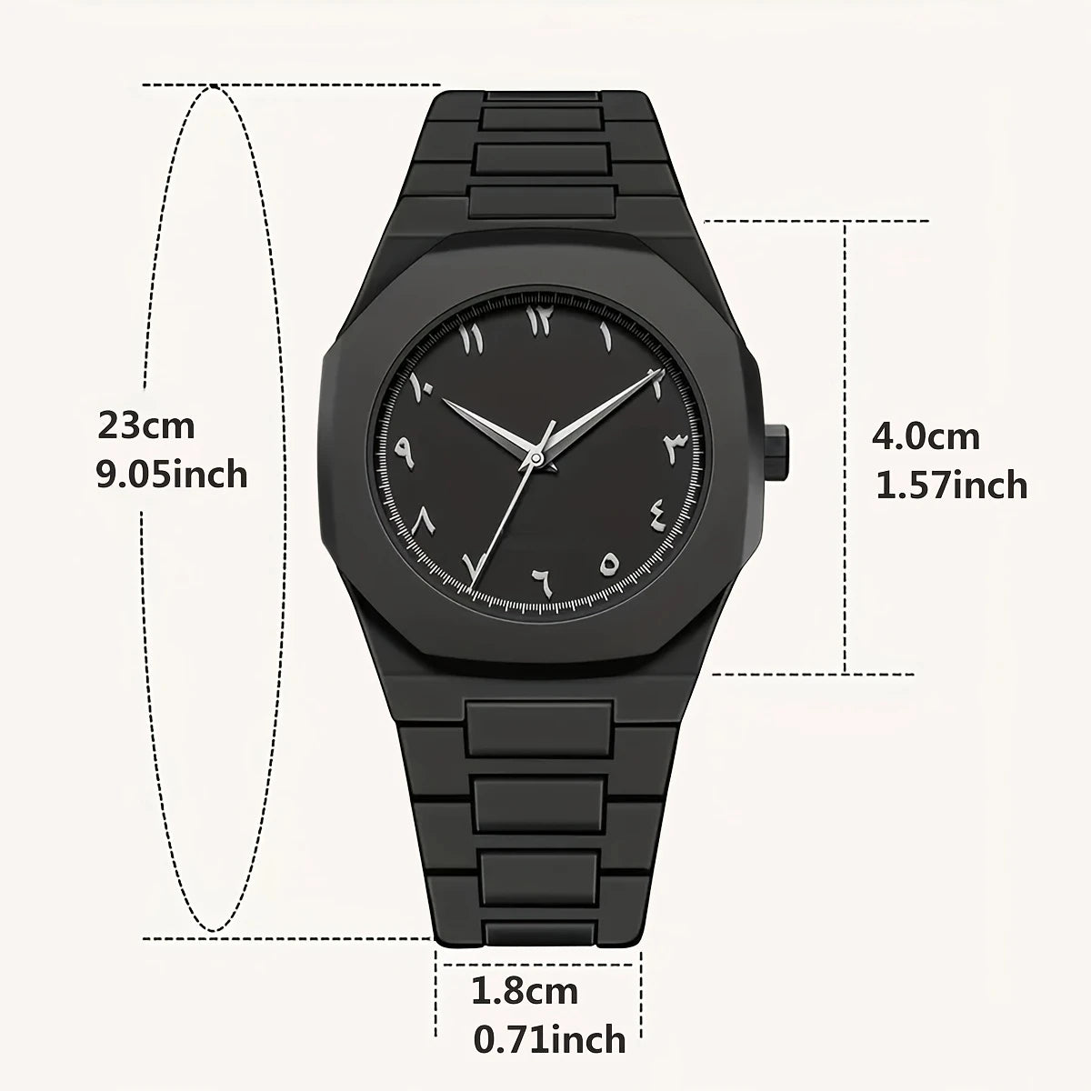 Black Arabic Aura Watch