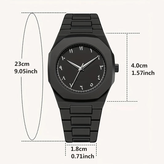 Black Arabic Aura Watch